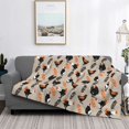 thumbnail image 2 of Rateoe Funny Chicken Pattern Flannel Throw Blanket, Ultra-soft Blanket for Bed, Couch, Car, Hypoallergenic Anti-pilling blanket-40"x30"(Horizontal), 2 of 6