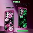 thumbnail image 2 of CASEFIV for Samsung Galaxy S26 Ultra Case,Glow in The Dark,Shockproof Protection Hard PC Soft Flexible TPU Bumper Drop Protective Protective Phone Cover Case for Galaxy S26 Ultra,Purple Pink Flower, 2 of 7