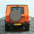thumbnail image 6 of Sikiie Black and white houndstooth Tire Cover Wheel Protectors Tyre Covers Weatherproof Wheel Covers Universal Fit for Trailer Rv SUV Truck Camper Travel Trailers-16 inch, 6 of 6