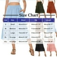 thumbnail image 3 of YABCSAZ Skirts for Women Summer Boho Long Skirts High Waist Flowy Swing Skirts Cotton Linen Skirts Casual Loose Soft Beach Dress trendy A Line Skirts Women's Midi Skirt, 3 of 7