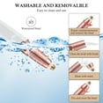 thumbnail image 2 of Facial Hair Trimmer for Women - MichPong 2 in1 Rechargeable Facial Hair Removal and Eyebrow Shaver - Electric Razor for Face with Built-in LED Light, 2 of 7