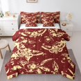 thumbnail image 1 of Erosebridal Gothic Moth Bed in a Bag Queen size, Hippie Botanical Bed Set, Mandala Style Decor, Reversible 7pcs, 1 of 1