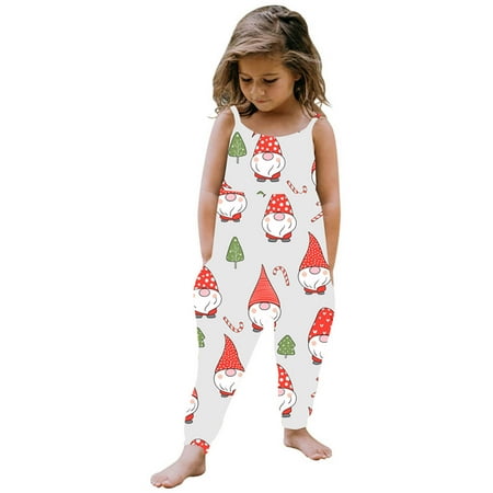 

PEONAVET Christmas Onesies For Baby Boy Baby Girl Clothes Toddler Baby Girls Christmas Camisole One-Piece Romper Romper Children s Wear