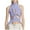 Purple, variant on Women's Fashion Sweater Vest Sleeveless Hollow Knotted Detail Semi High Neck Solid Color Sexy Crop Top For Casual Wear Unique Lightweight Stretchy Breathable Cami