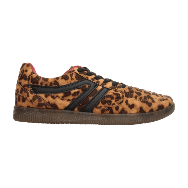 Tenis Efe Mujer Café Animal Print Casual Cintas Ajustables Cómodo cafe 24