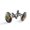 Color 3, variant on Men's Classic Stainless Steel, Skull Flowers Pattern Cufflinks Business Wedding Shirts, Black