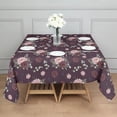 thumbnail image 3 of Pioneer Flower Floral Print Pattern Square Tablecloth, Waterproof Wipeable Spillproof Washable Table Cover for Home Kitchen Party Decor, 42"x42", 3 of 6