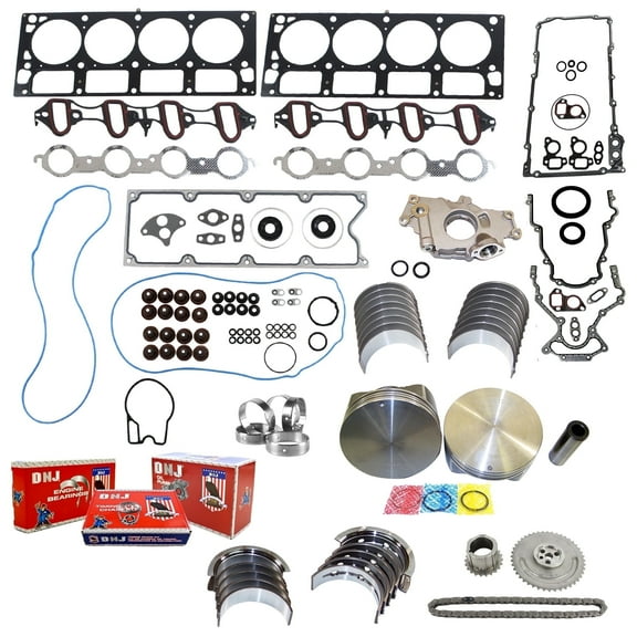 DNJ EK3163BM Master Engine Rebuild Kit Fits Cars & Trucks 2002-2003 Cadillac Chevrolet Escalade Escalade ESV Escalade EXT Silverado 1500 6.0L OHV V8 16V 364cid VIN N