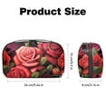 thumbnail image 5 of Rose Digital Pouch with Oxford Cloth, Waterproof Travel Organizer and Charger Cable Storage Box, 5.9x9.44x3.14 in Digital Storage Bag Pouch, 5 of 6