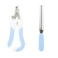 thumbnail image 2 of Coupe-ongles Lame en Acier Inoxydable avec Protection Fournitures pour Chiens Perroquets Bleu, 2 of 8