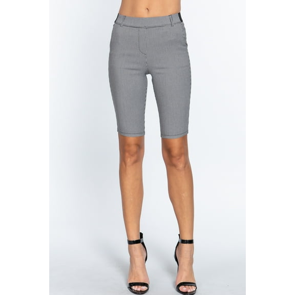 Jacquard Bengaline Bermuda Pants L