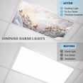 thumbnail image 6 of Christmas 1 Piece Winter Snowfall Forest Bough Cardinal Berries Magnetic Fluorescent Light Covers, 2x4 Ft, Magnetic Light Covers for Ceiling Lights Classroom Office Home Decor, 6 of 9