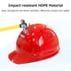 thumbnail image 3 of Casco de seguridad HDPE multifuncional Casco ignífugo a prueba de golpes transpirable con rejillas de ventilación para fábrica de almacén azul, 3 of 8