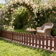 thumbnail image 5 of Plastic Garden Fence Border | Flower Bed Edging with Ground Studs | Decorative Lawn and Yard Barrier | 50 Inch Landscape Fencing for Gardens, Patios, and Driveways | Easy Assembly and Storage, 5 of 6