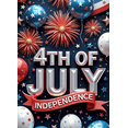 thumbnail image 4 of Colorful Design Independence Day Banner Patriotic Style 4th of July Decorations Balloons Bunting Fireworks for Holiday Celebration Party Decor Outdoor Display, 4 of 8