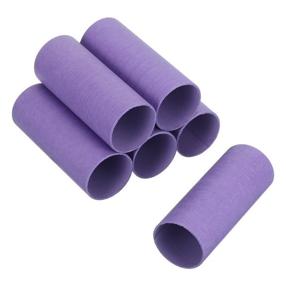 Uxcell 6 Pack Cardboard Tube,Toilet Paper Roll Corrugated Roll,3.94x1.58",Light Purple