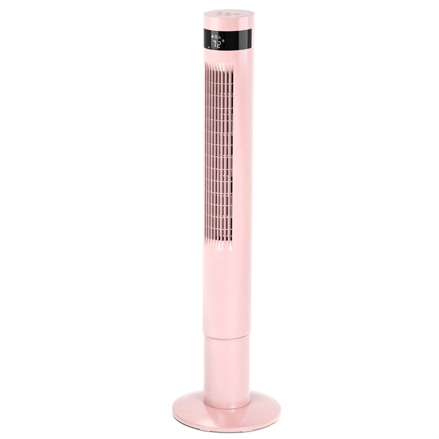 Ventilador de torre eléctrico Ventilador oscilante eléctrico portátil Control remoto silencioso Ventilador de piso sin aspas 3 modos de velocidad del viento Temporizador 12H Dormitorio Oficina
