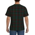 thumbnail image 2 of Naloa Buffalo Plaid Dark Green Men's T-Shirt Sport T-shirt Men's Basic Tee Casual Men's Shirt, Round Neck, Short Sleeves - Large, 2 of 5