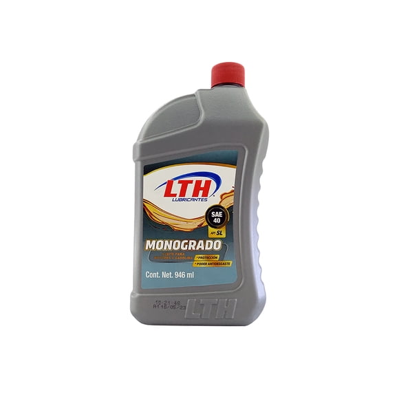 Aceite Monogrado SAE 40 API SL 946 ml LTH