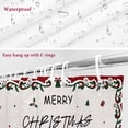 thumbnail image 6 of Christmas Snowman Bathroom Shower Curtain Winter Pine Trees Xmas Snow Retro Linen Waterproof Washable Shower Curtains for Bathtub Bath Decor with Grommets and Hook 66 X 72 Inch, 6 of 8