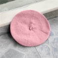 thumbnail image 2 of AUNVITO Kids Beret Solid Color British Style Painter Hat Warm Wool Blend Winter Hat Versatile for Fall Winter, 2 of 6