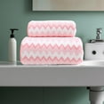 thumbnail image 6 of cuyhtdup 2-Piece Bath Towel Set for Bathroom - Cotton Thick Soft Absorbent Towels in Gray Blue Yellow Green - Towels - for Home Spa and Gym Use - Long-lasting and Machine Washable, 6 of 7