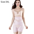 thumbnail image 2 of Tummy Control Body Shaper Shorts - High Waist Thigh Slimmer Panties Shapewear - Purple - Purple-XXXL, 2 of 6