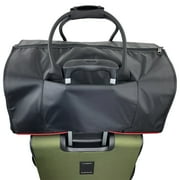 Swisstech 2 in 1 Travel Duffel Weekender, Solid Black