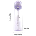 thumbnail image 2 of La mejor opción de regalo! 650 ml botella de agua deportiva Alr sin BPA con pajita, botellas de bebida con 2 cápsulas de sabor, taza de agua perfumada D, 2 of 7