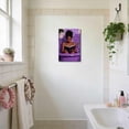 thumbnail image 3 of ZHONGYUTONG Black Women Bathroom Canvas Wall Art African American Bathroom Picture Prints Black Girl Reading Poster Minimalist Paintings Wall Decor for Toilet Restroom (12.00" x 18.00"), 3 of 5