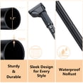 thumbnail image 4 of Tension Curtain Rods 40-166 inch(3.33-13.83 ft) , Extra Long Outdoor Curtain Rod No Drilling for Window or Bathroom Patio,Adjustable Spring Shower Rod, Easy to Install, 4 of 10