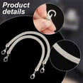 thumbnail image 4 of 2pcs Rhinestone Purse Strap Bag Handle Sparkly Replacement Bag Straps 13.27inch Short Bag Chain Strap for Underarm Bag Shoulder Evening Handbag Satchel Wedding Party, 4 of 7