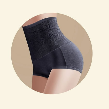 

Women s High Waist Shapewear Panties Tummy Control Butt Lifting Underpant High Elasticity Cotton Women s Panties Slim Underwear Comfortable Briefs Breathable Black 2XL