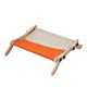 thumbnail image 2 of Hamaca para gato con ventana para gato, duradera con marco de madera, cama para gato que ahorra espacio, salón para gatito, gato, siesta, tomar el sol gris naranja, 2 of 9