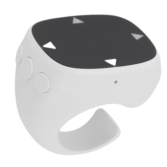 NFTIGB Fingertip Bluetooth Remote Control Video App Page Turner 32.8ft / 10m Distance Connection Scrolling Ring for Phone Tablet White