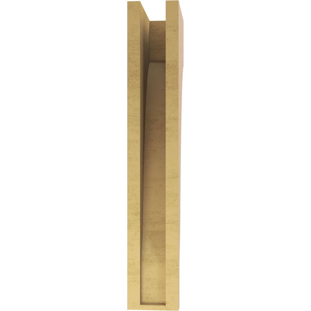 4"W x 8"D x 24"H Thin Moab Rough Cedar Woodgrain TimberThane Corbel, Primed Tan