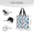 thumbnail image 5 of Sigee Palm Leaves Print Large Capacity Zippered Tote Bag - Durable, Stylish and Versatile for Everyday Use, 5 of 9