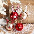 thumbnail image 5 of 2 piezas de adornos de bolas de alce navideño para colgar en el árbol de Navidad, regalo de Año Nuevo para bodas, decoraciones navideñas para el hogar, 5 of 5