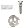 thumbnail image 1 of 59-in. W 3H8-in. Ceramic Top Set In White Color - Overflow Drain Incl. AI-24752, 1 of 9