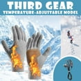 thumbnail image 5 of Alaparte Usb Heated Gloves Non-Silicone Winter Warm Knitted Gloves Touch Screen Heating Suitable For Driving Running Indoor And Outdoor Activities Gray, 5 of 5