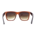 thumbnail image 4 of Eco Friendly Bamboo Wood Arm Large Horn Rim Hipster Sunglasses All Brown, 4 of 4