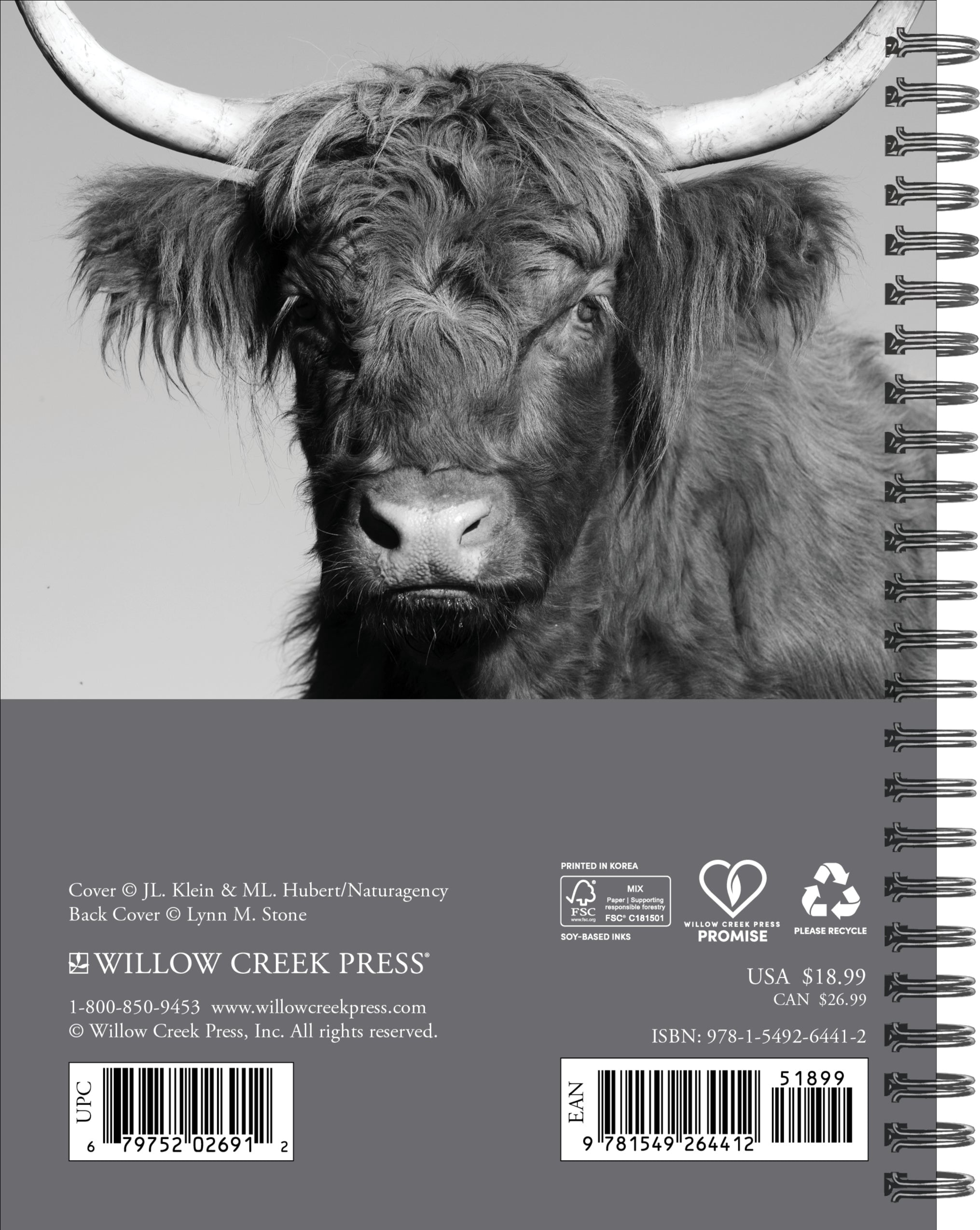 Willow Creek Press, Highland Cows 2027 Engagement Calendar