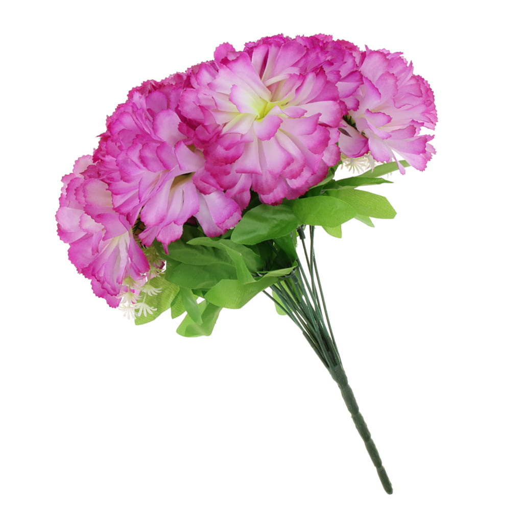 Gazechimp 9 Heads Artificial Rose Flower Simulation Bouquet Floral Decor Light Pink 