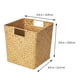 thumbnail image 5 of 1 cesta para flores, versátil, práctica y sencilla, con algas y frutas (amarilla), 5 of 6
