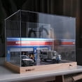 thumbnail image 4 of Simulación taller de reparación de automóviles Diorama modelo ferrocarril garaje estacionamiento con caja de polvo con luz Zulema  minitaller de reparación de automóviles, 4 of 7