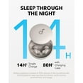 thumbnail image 5 of Soundcore Sleep A20 Wireless Earbuds, 30dB Noise Reduction, 80H Playtime, Bluetooth 5.3, Sleep Monitor, Personal Alarm, Side Sleeper Design, 5 of 6