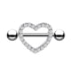 thumbnail image 4 of Jumpingount Anillo para pezones con barra, adorno para el pecho para mujer, accesorio de moda, Piercings únicos para el pecho, para el tipo 10 10piezas, 4 of 6
