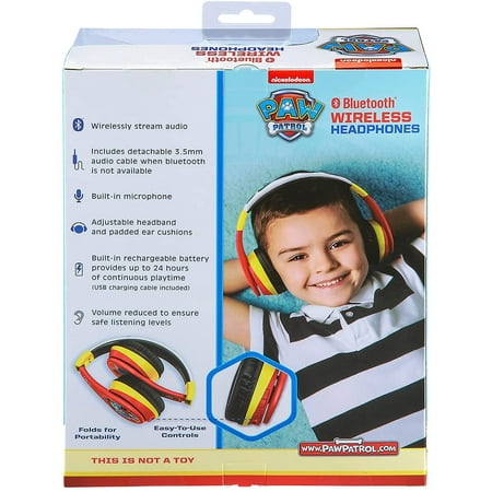 eKids - Paw Patrol Marshall Bluetooth Headphones - red