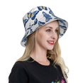 thumbnail image 6 of Fuzoiu Beautiful Butterflies Print Reflective Bucket Hat,Outdoor Hat for Men and Women,Bucket Hat for Travel Fishing Hunting Summer Camp, 6 of 6