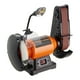 thumbnail image 1 of Combo de lijadora de lijadora de banda VEVOR, amoladora de banco de 8 y lijadora de banda de 2x28 con motor de inducción de 2.5A 3600RPM, lijadora de mesa y correa inclinable de 0-90°, 1 of 9